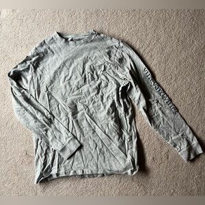 Vineyard Vines Kids Long-Sleeve Pocket Tee - Light Gray